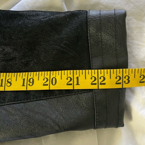 Vintage 90’s Claire France Black Faux Leather Jacket, Size 1X - Picture 14 of 14